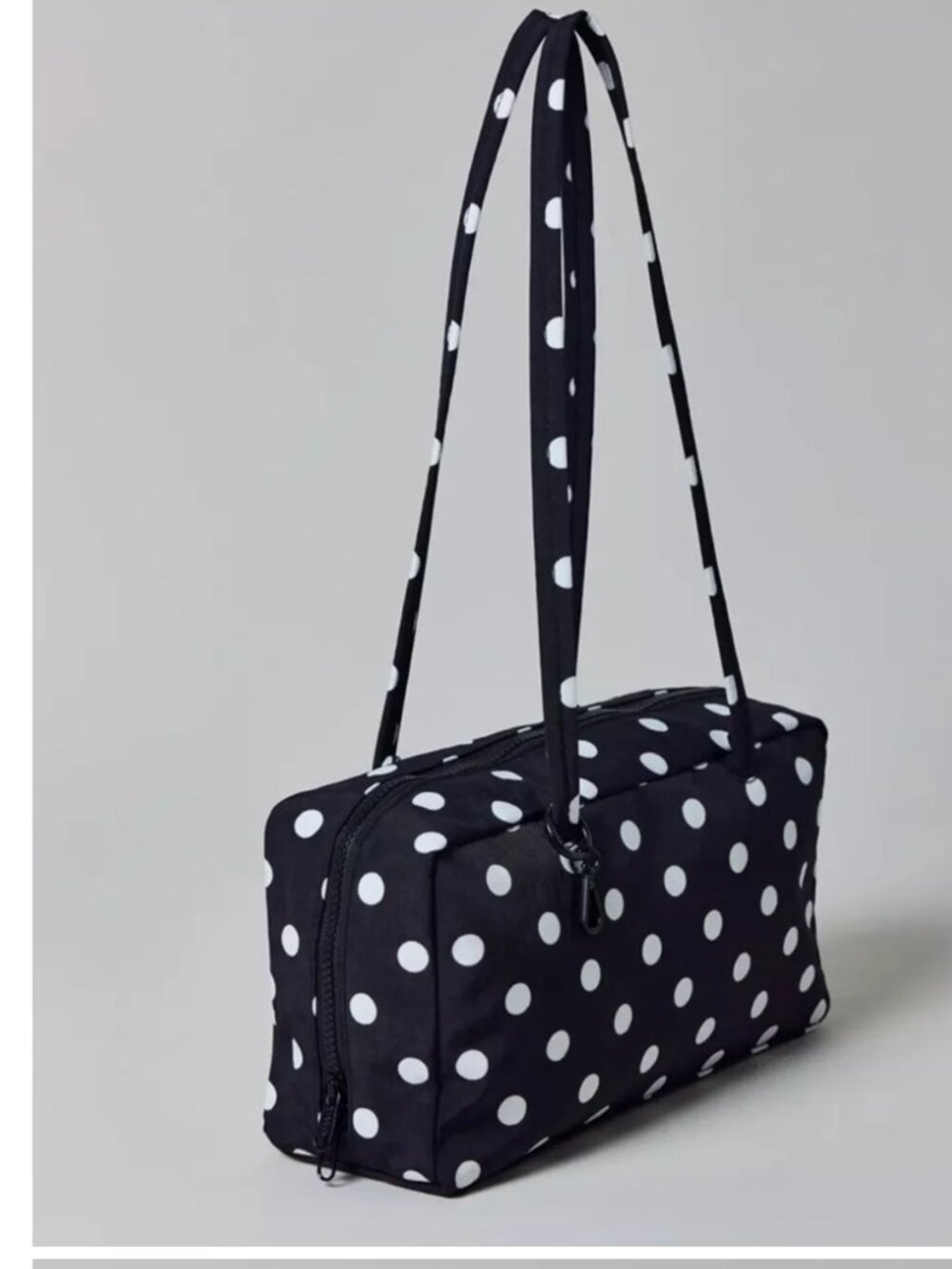 BAGGU UO Bowler SMALL REG Bag Black White Polka Dot B&W NWT